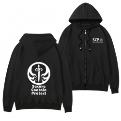 SCP Foundation Black Hooded Th...