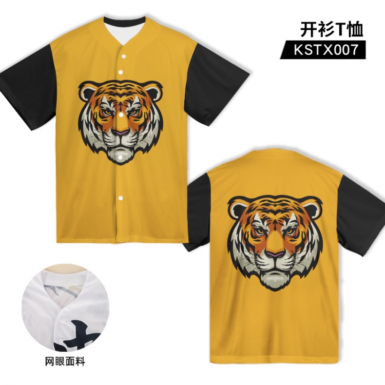 Tiger National Tide Cardigan T-Shirt Adult Size One Size Bust 122cm Length 75 KSTX007 