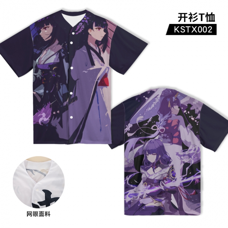 Genshin Impact Game Cardigan T-Shirt Adult One Size Bust 122cm Length 75 KSTX002