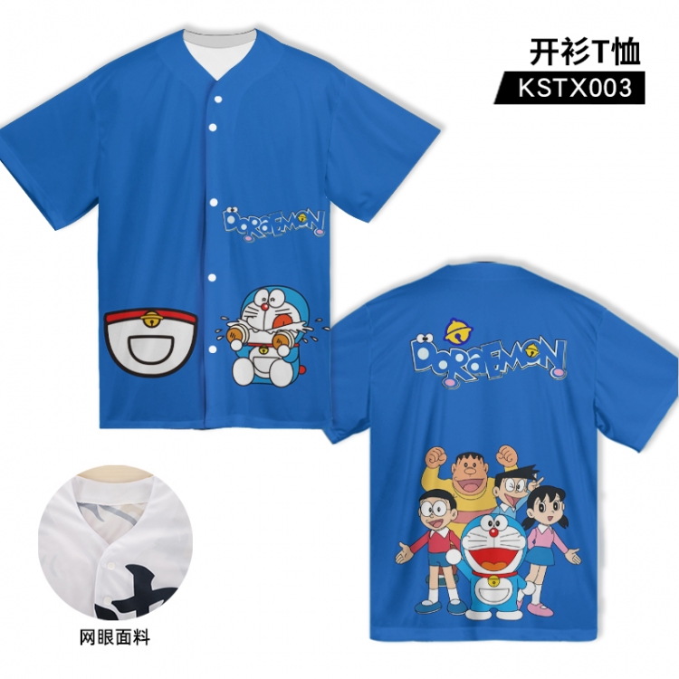 Doraemon Anime Cardigan T-Shirt Adult One Size Bust 122cm Length 75 KSTX003