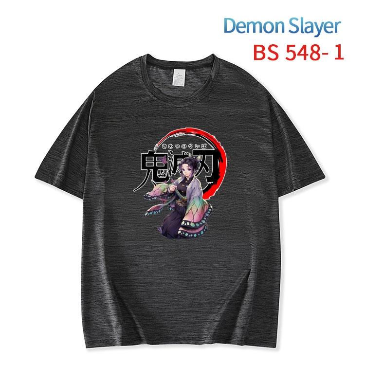 Demon Slayer Kimets ice silk cotton loose and comfortable T-shirt from XS to 5XL  BS-548-1