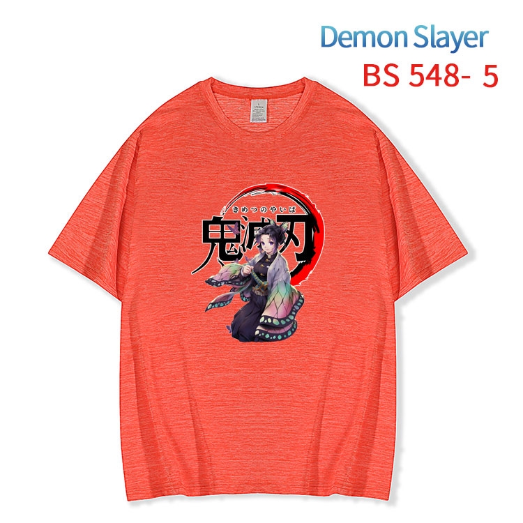 Demon Slayer Kimets ice silk cotton loose and comfortable T-shirt from XS to 5XL BS-548-5