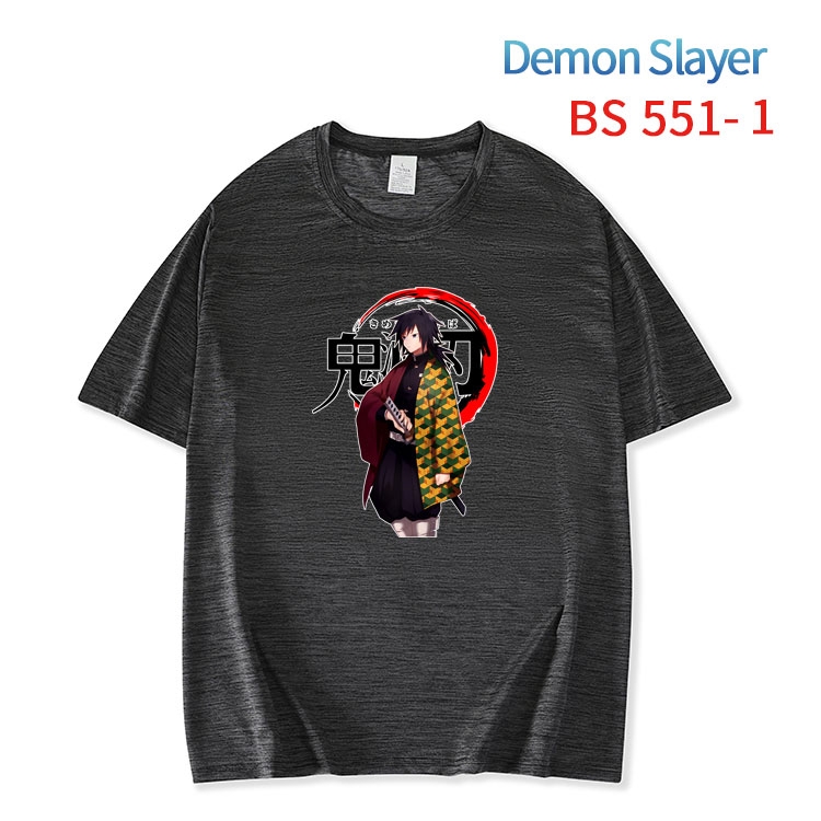 Demon Slayer Kimets ice silk cotton loose and comfortable T-shirt from XS to 5XL  BS-551-1