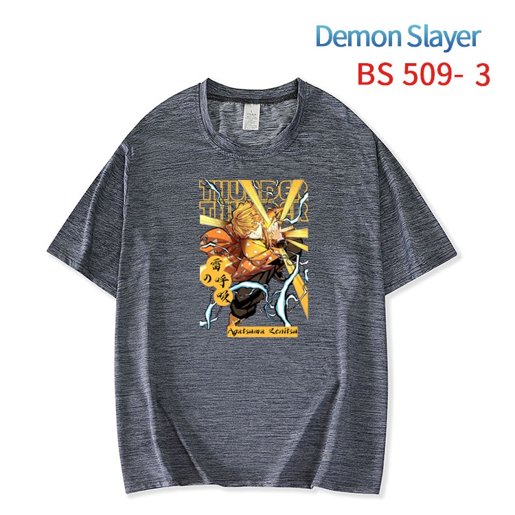 Demon Slayer Kimets ice silk cotton loose and comfortable T-shirt from XS to 5XL BS-510-3