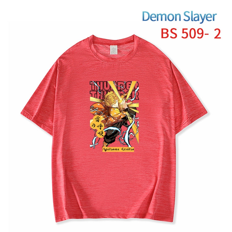 Demon Slayer Kimets ice silk cotton loose and comfortable T-shirt from XS to 5XL  BS-510-2