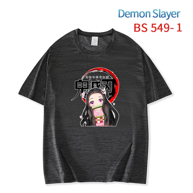 Demon Slayer Kimets ice silk cotton loose and comfortable T-shirt from XS to 5XL  BS-549-1