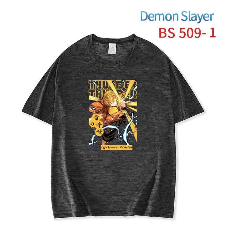 Demon Slayer Kimets ice silk cotton loose and comfortable T-shirt from XS to 5XL  BS-510-1