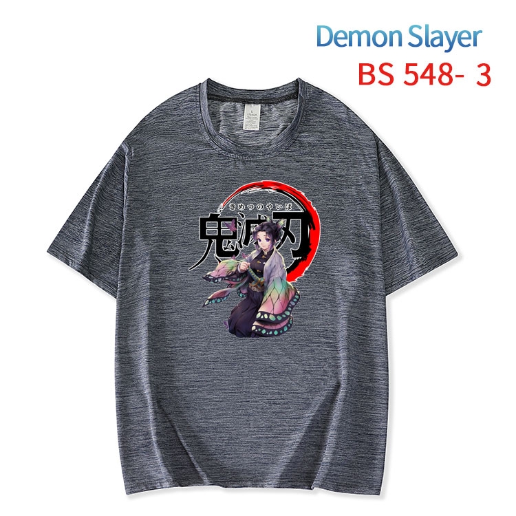 Demon Slayer Kimets ice silk cotton loose and comfortable T-shirt from XS to 5XL  BS-548-3