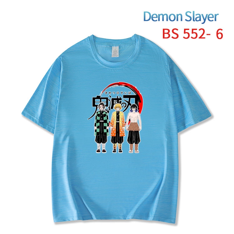 Demon Slayer Kimets ice silk cotton loose and comfortable T-shirt from XS to 5XL BS-552-6