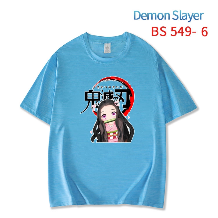 Demon Slayer Kimets ice silk cotton loose and comfortable T-shirt from XS to 5XL BS-549-6