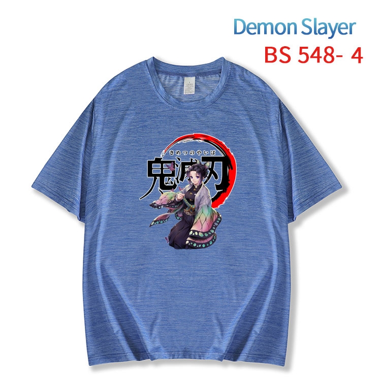 Demon Slayer Kimets ice silk cotton loose and comfortable T-shirt from XS to 5XL  BS-548-4