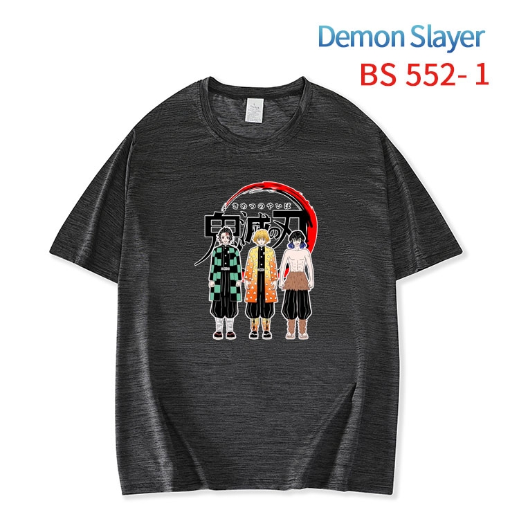 Demon Slayer Kimets ice silk cotton loose and comfortable T-shirt from XS to 5XL BS-552-1