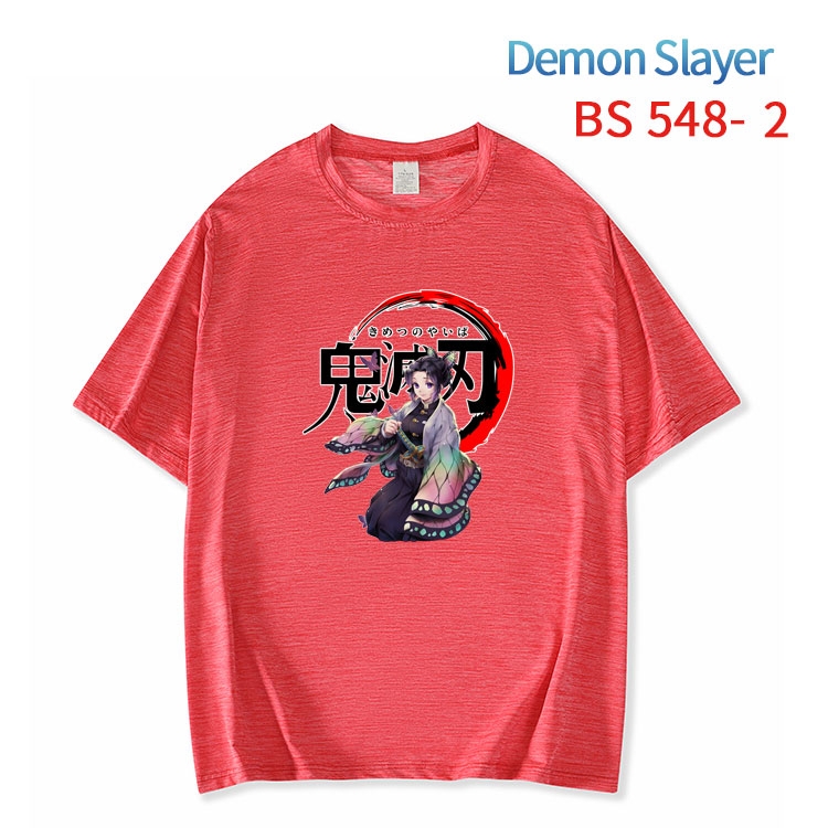 Demon Slayer Kimets ice silk cotton loose and comfortable T-shirt from XS to 5XL BS-548-2