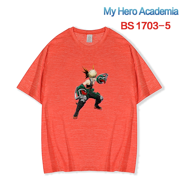 My Hero Academia ice silk cotton loose and comfortable T-shirt from XS to 5XL  BS-1703-5