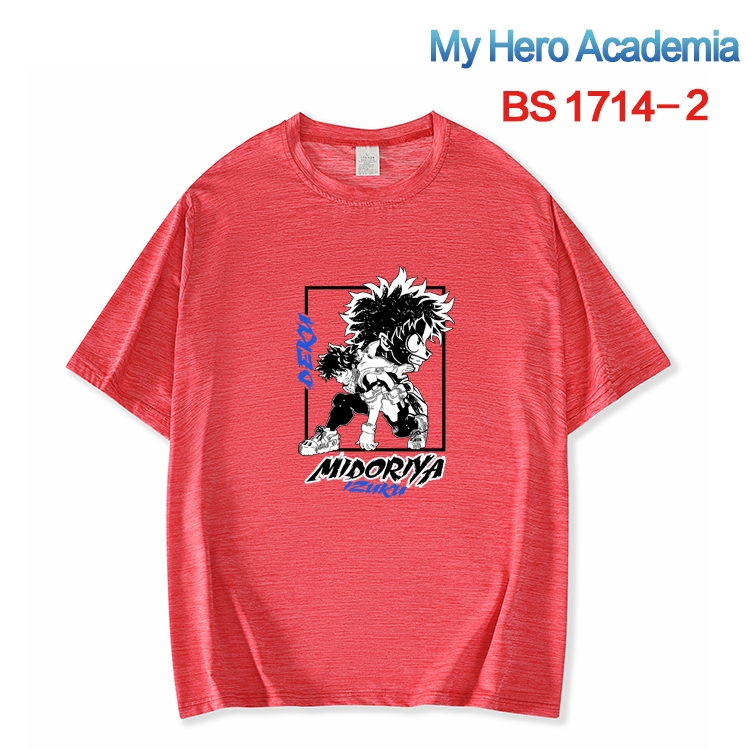 My Hero Academia ice silk cotton loose and comfortable T-shirt from XS to 5XL  BS-1714-2