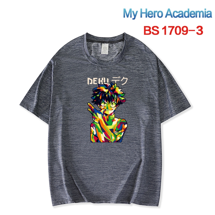 My Hero Academia ice silk cotton loose and comfortable T-shirt from XS to 5XL  BS-1709-3