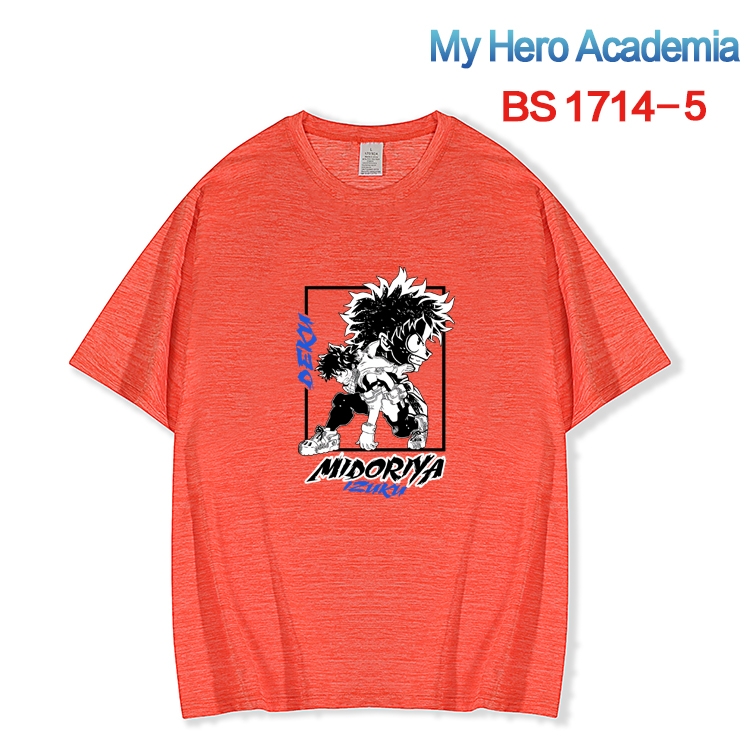 My Hero Academia ice silk cotton loose and comfortable T-shirt from XS to 5XL  BS-1714-5