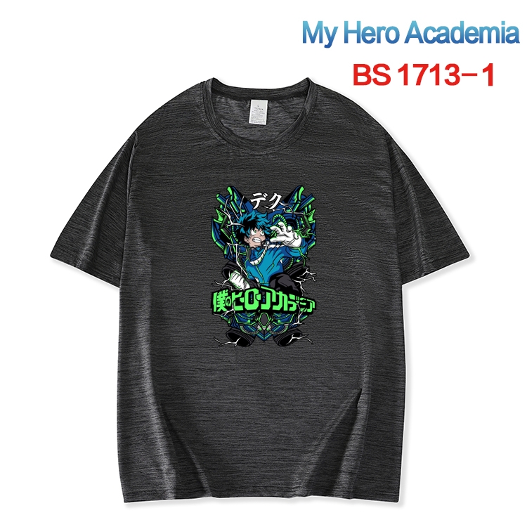 My Hero Academia ice silk cotton loose and comfortable T-shirt from XS to 5XL  BS-1713-1