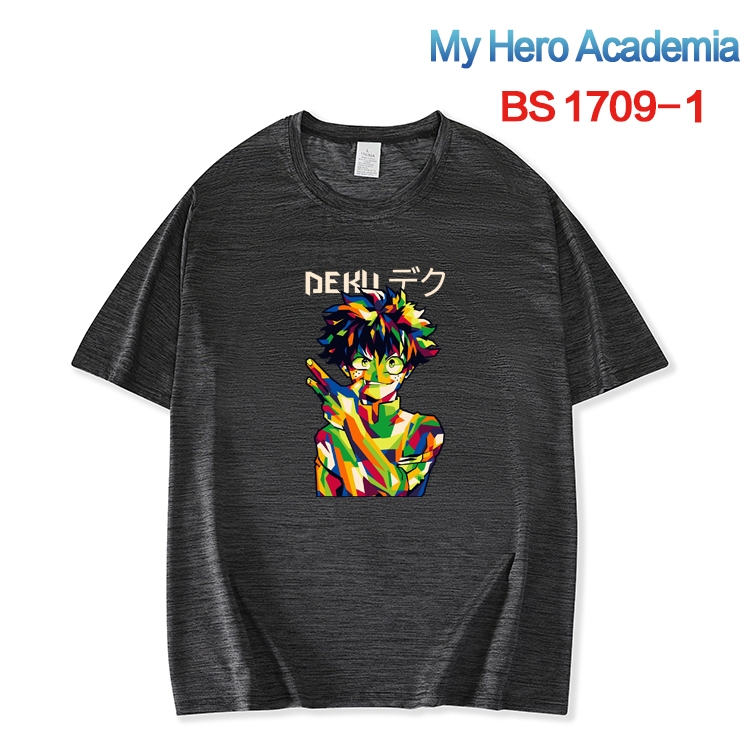 My Hero Academia ice silk cotton loose and comfortable T-shirt from XS to 5XL  BS-1709-1