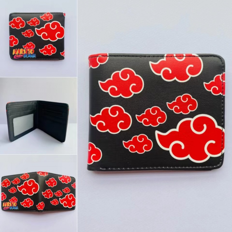 Naruto Full color  Two fold short card case wallet