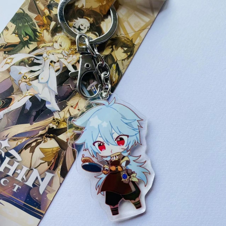 Genshin Impact Game Peripheral Acrylic Keychain Pendant 5106 price for 5 pcs