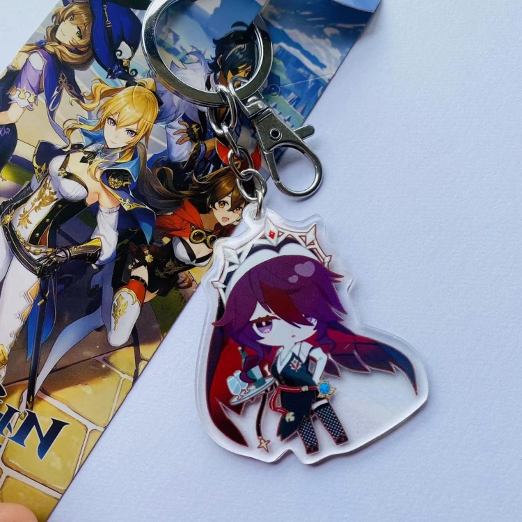 Genshin Impact Game Peripheral Acrylic Keychain Pendant  5116 price for 5 pcs