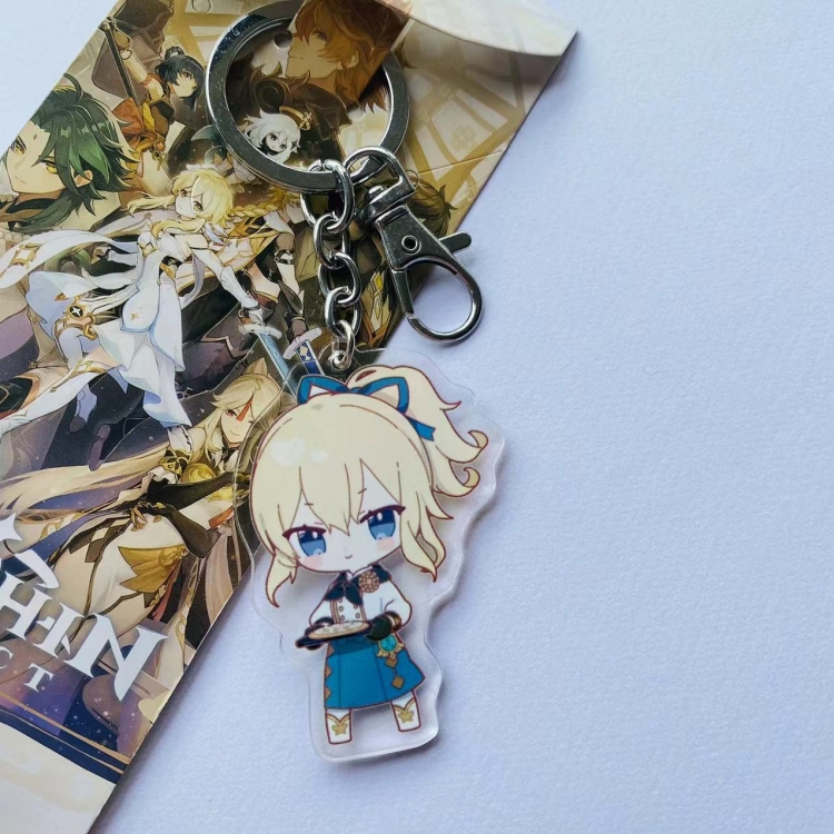 Genshin Impact Game Peripheral Acrylic Keychain Pendant  5010 price for 5 pcs