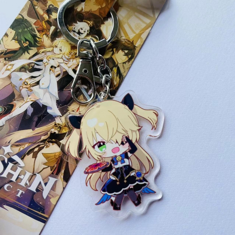 Genshin Impact Game Peripheral Acrylic Keychain Pendant 5119 price for 5 pcs