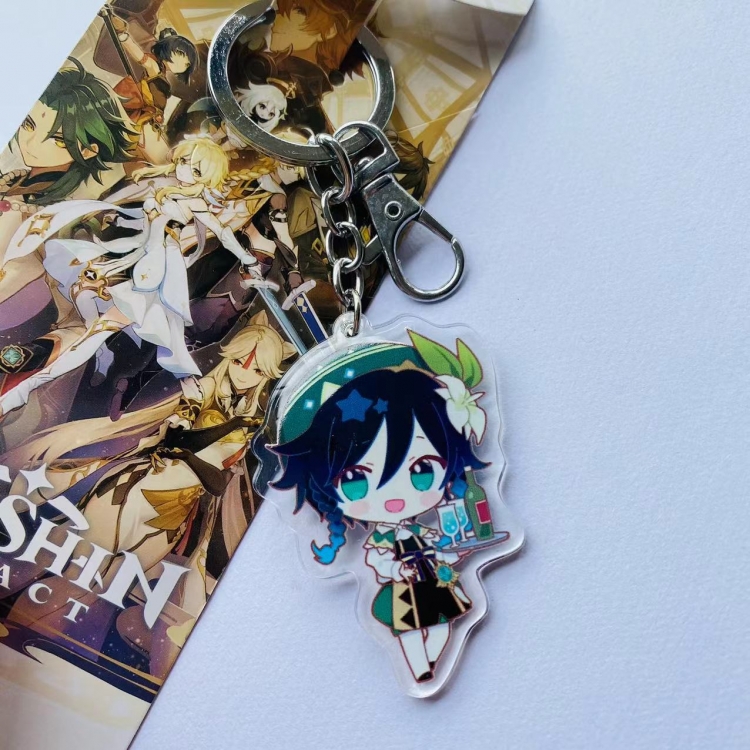 Genshin Impact Game Peripheral Acrylic Keychain Pendant 5051 price for 5 pcs