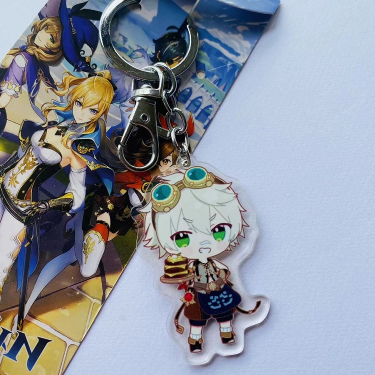 Genshin Impact Game Peripheral Acrylic Keychain Pendant  5100 price for 5 pcs