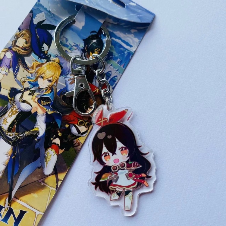 Genshin Impact Game Peripheral Acrylic Keychain Pendant 5048 price for 5 pcs