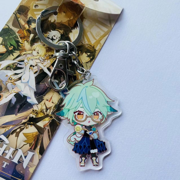 Genshin Impact Game Peripheral Acrylic Keychain Pendant 5021 price for 5 pcs