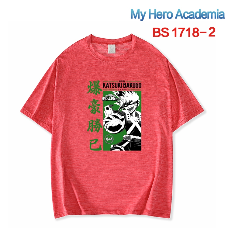 My Hero Academia ice silk cotton loose and comfortable T-shirt from XS to 5XL  BS-1718-2