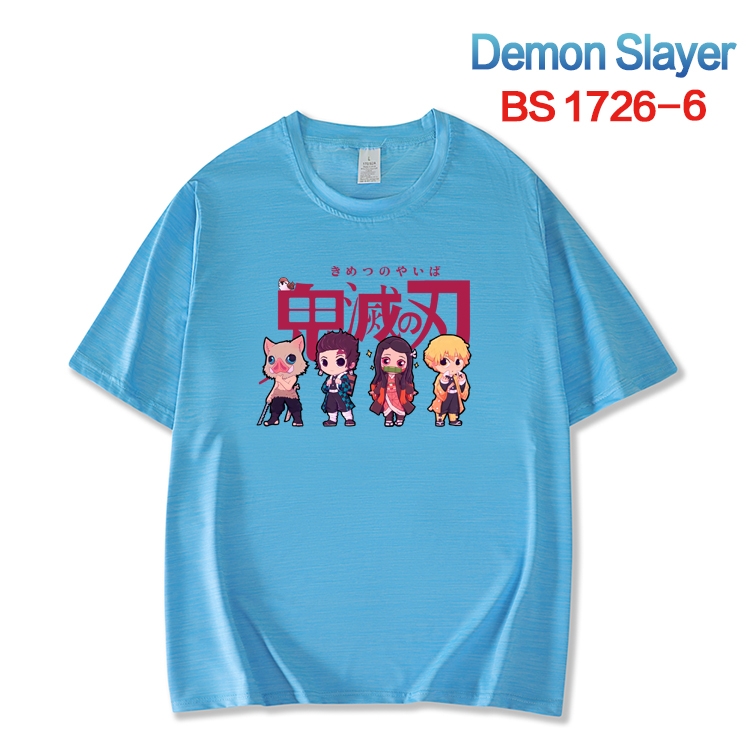 Demon Slayer Kimets  ice silk cotton loose and comfortable T-shirt from XS to 5XL BS-1726-6