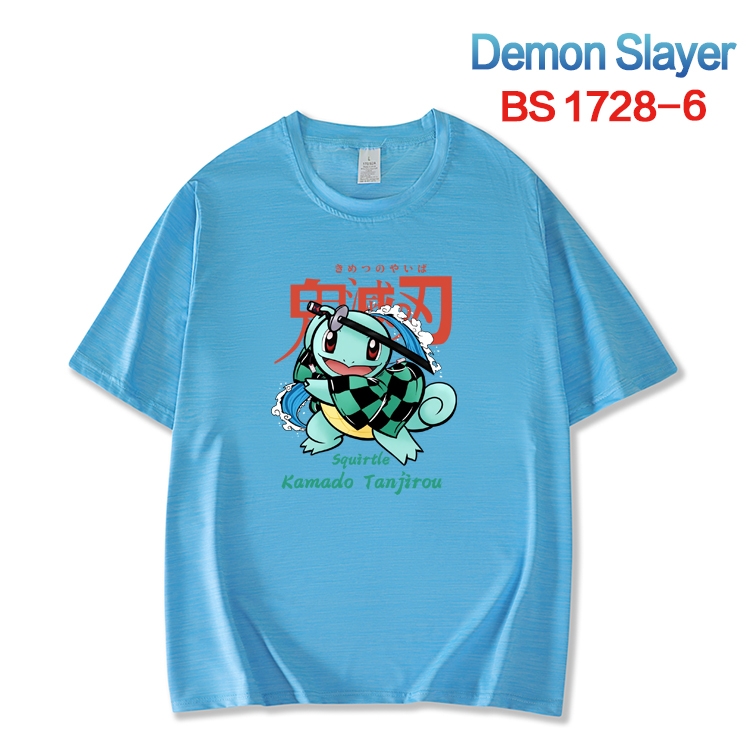 Demon Slayer Kimets  ice silk cotton loose and comfortable T-shirt from XS to 5XL BS-1728-6