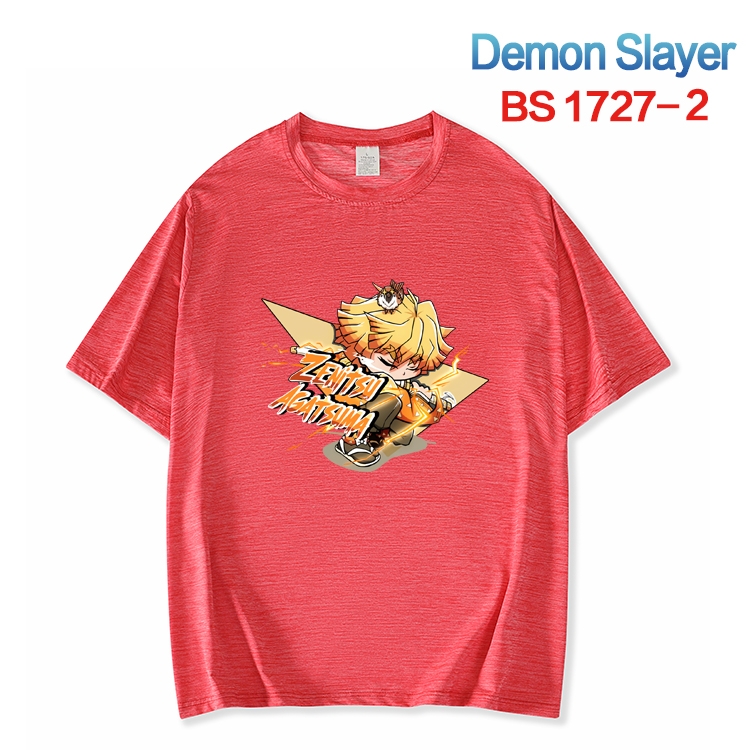 Demon Slayer Kimets  ice silk cotton loose and comfortable T-shirt from XS to 5XL BS-1727-2