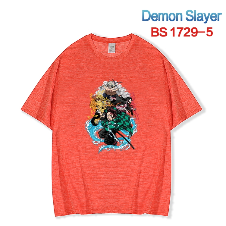 Demon Slayer Kimets  ice silk cotton loose and comfortable T-shirt from XS to 5XL BS-1729-5