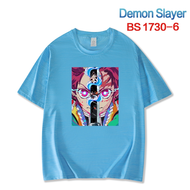 Demon Slayer Kimets  ice silk cotton loose and comfortable T-shirt from XS to 5XL  BS-1730-6