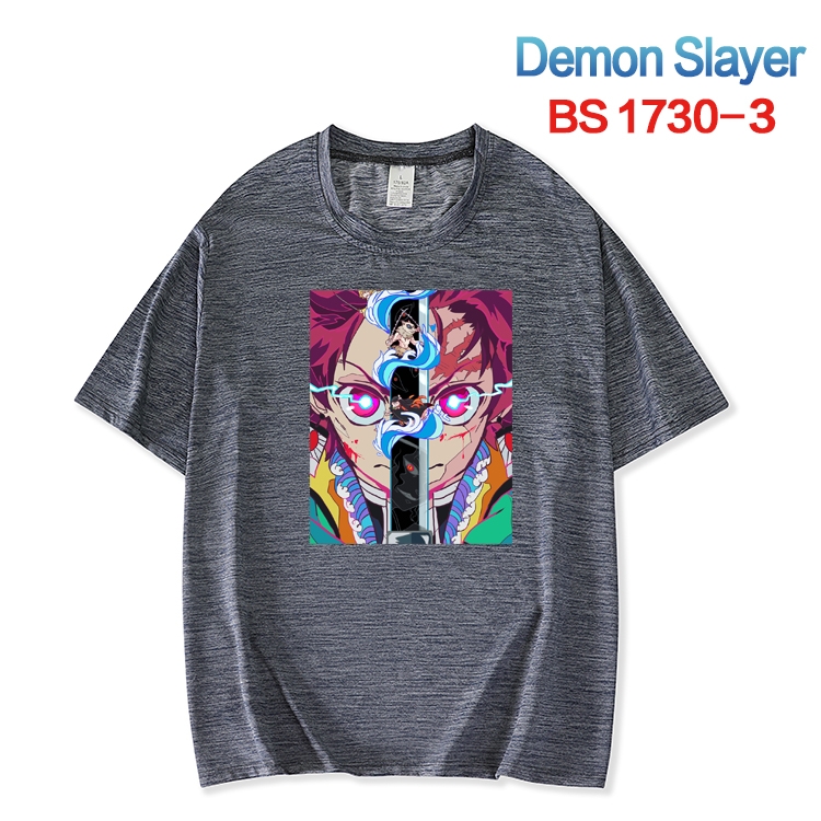 Demon Slayer Kimets  ice silk cotton loose and comfortable T-shirt from XS to 5XL  BS-1730-3