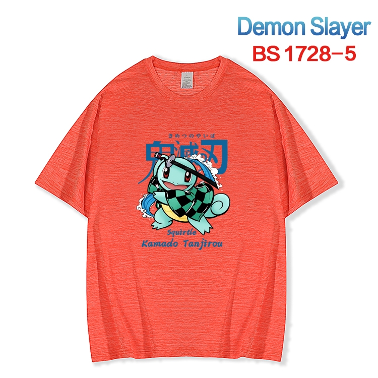 Demon Slayer Kimets  ice silk cotton loose and comfortable T-shirt from XS to 5XL BS-1728-5