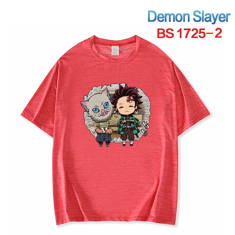 Demon Slayer Kimets  ice silk cotton loose and comfortable T-shirt from XS to 5XL  BS-1725-2