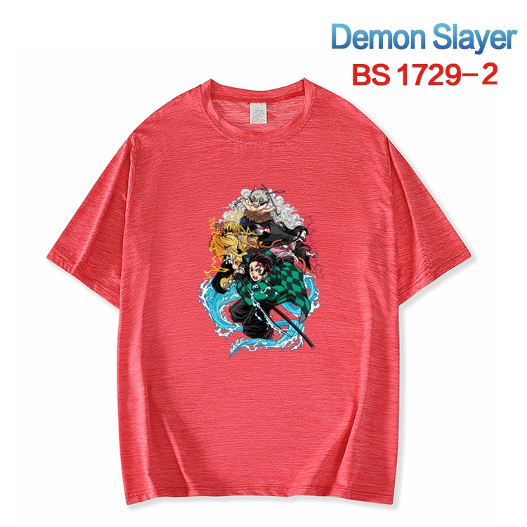 Demon Slayer Kimets  ice silk cotton loose and comfortable T-shirt from XS to 5XL BS-1729-2