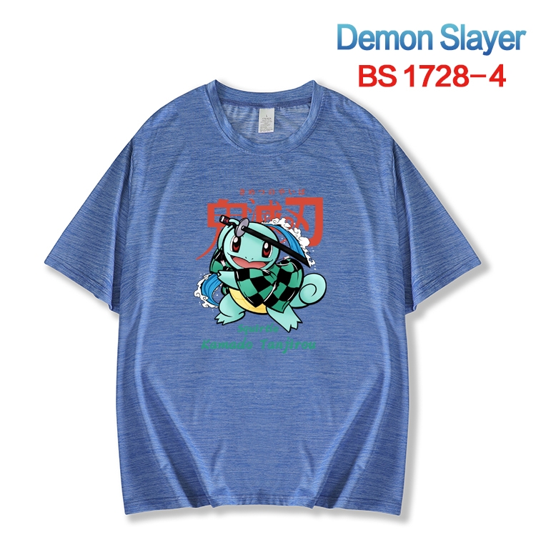 Demon Slayer Kimets  ice silk cotton loose and comfortable T-shirt from XS to 5XL  BS-1728-4