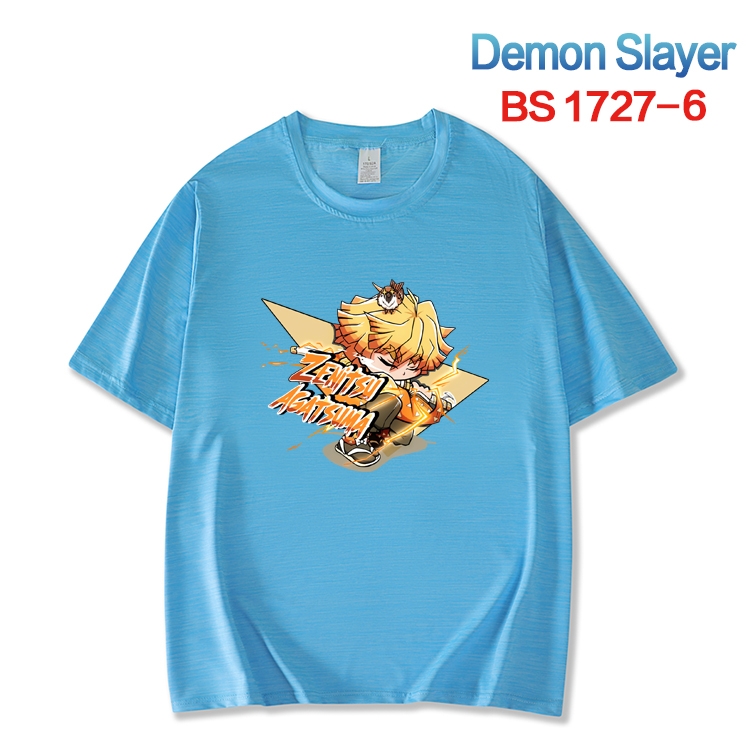 Demon Slayer Kimets  ice silk cotton loose and comfortable T-shirt from XS to 5XL BS-1727-6