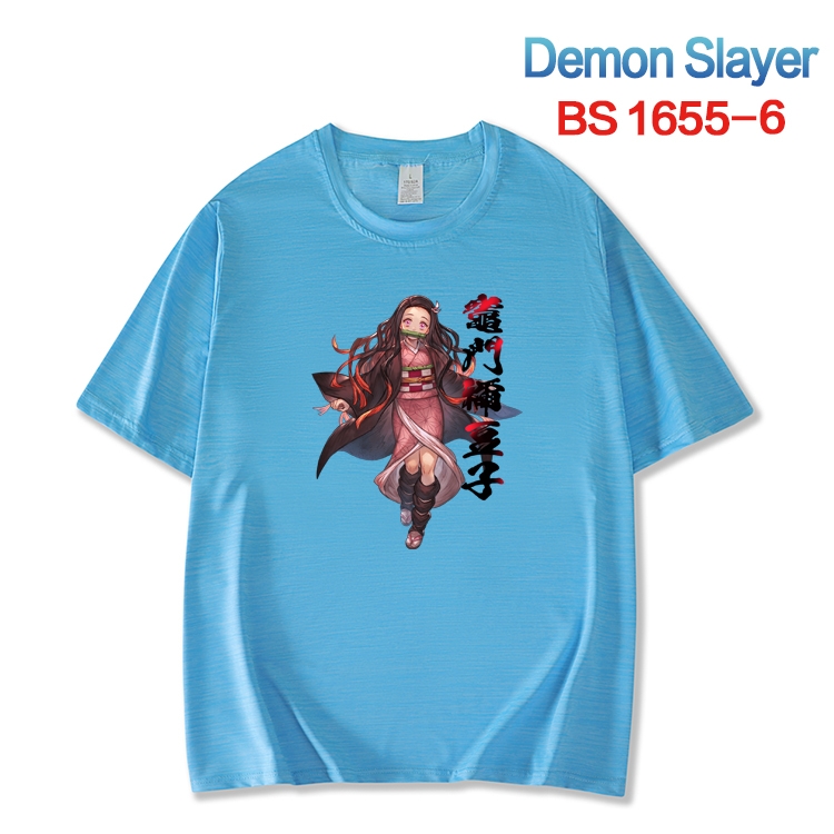 Demon Slayer Kimets  ice silk cotton loose and comfortable T-shirt from XS to 5XL  BS-1655-6