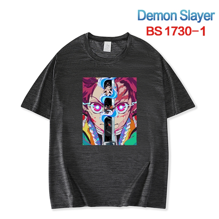 Demon Slayer Kimets  ice silk cotton loose and comfortable T-shirt from XS to 5XL BS-1730-1