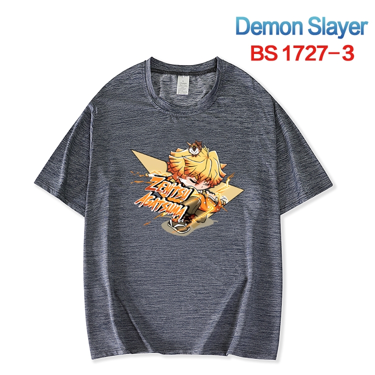 Demon Slayer Kimets  ice silk cotton loose and comfortable T-shirt from XS to 5XL BS-1727-3