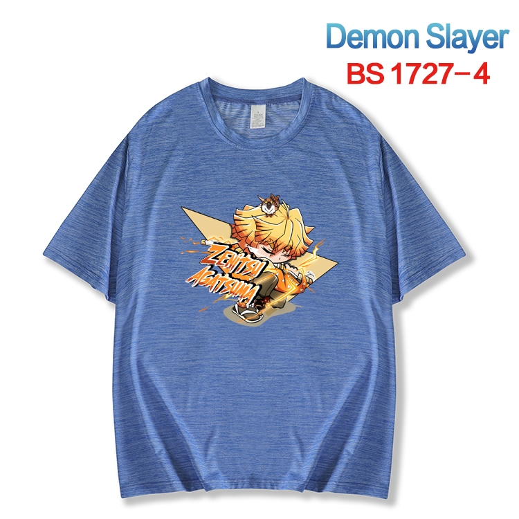 Demon Slayer Kimets  ice silk cotton loose and comfortable T-shirt from XS to 5XL  BS-1727-4