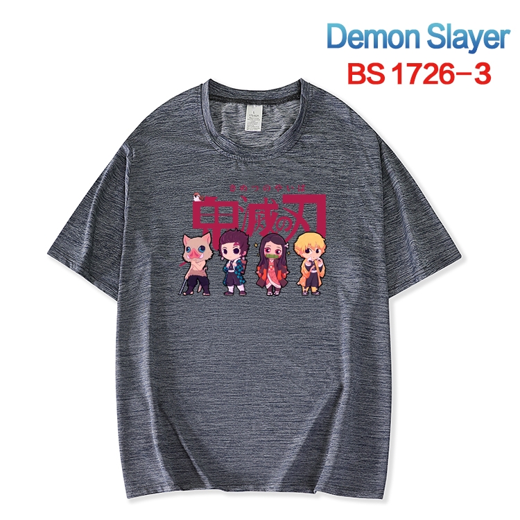 Demon Slayer Kimets  ice silk cotton loose and comfortable T-shirt from XS to 5XL  BS-1726-3