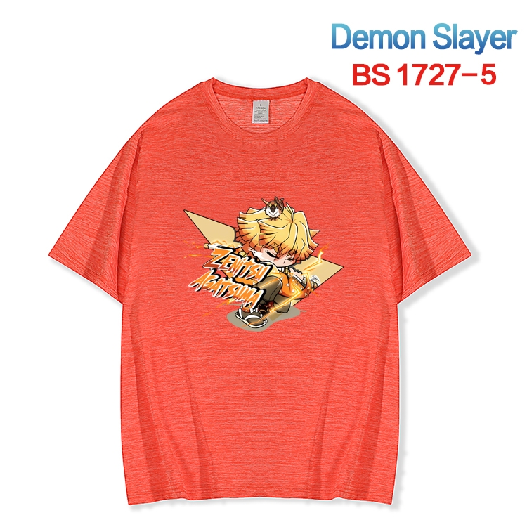 Demon Slayer Kimets  ice silk cotton loose and comfortable T-shirt from XS to 5XL BS-1727-5